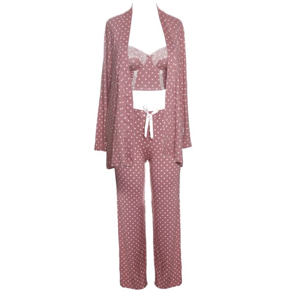 ست سوتین روبدوشامبر سه تیکه برند آنیل Anil-1