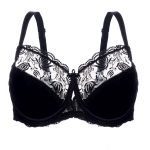 سوتین مینی مایزر مشکی آنیل مدل 3635 با طراحی گیپور و فرم دهی طبیعی ترک اصل