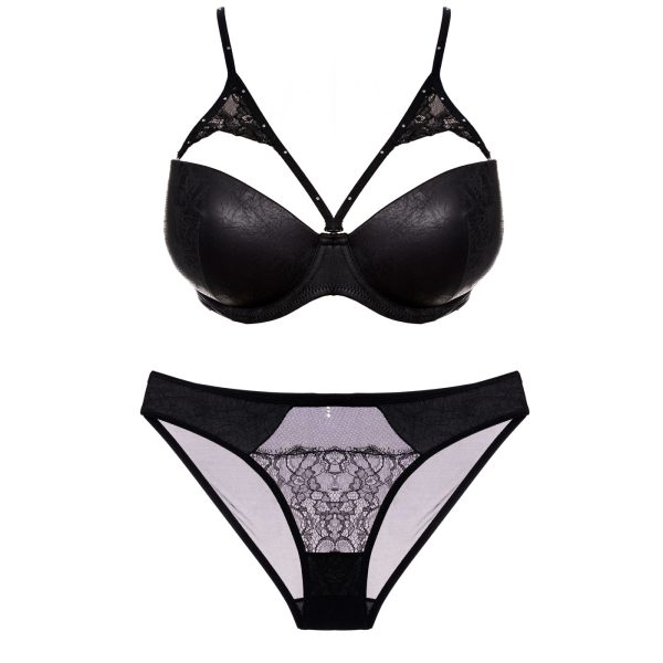 ست شورت و سوتین لایه دار دکلته جکدار برند آنیل Anil-1