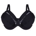 سوتین مشکی زنانه بی‌لایه مدل 3702 برند آنیل با فرم‌دهی طبیعی و راحتی بالا