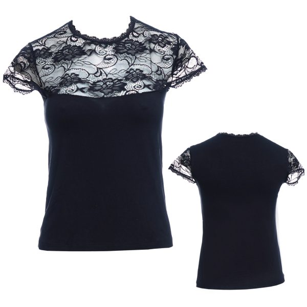 تاپ نیمه آستین بالا گیپور برند اوزکان 1- Ozka