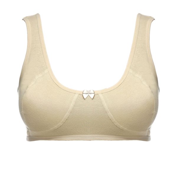 سوتین نخی نیم‌تنه بی‌فنر زنانه برند Ozkan مدل 0564 در نمای جلو با طراحی نرم، راحت و تنفس‌پذیر برای استفاده روزانه