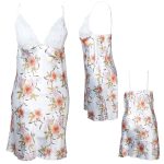 لباس خواب ساتن گلدار فانتزی برندلاریس1- Laris