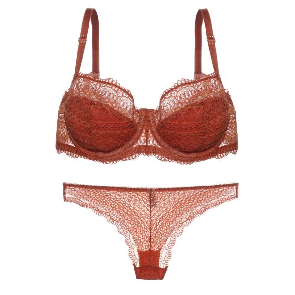 ست شورت و سوتین بی لایه تمام گیپور برندگالی پولی gallipoli-1