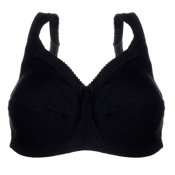 تصویر سوتین زنانه مشکی برند ینیینچی مدل 1000 با طراحی ساده و پارچه نرم